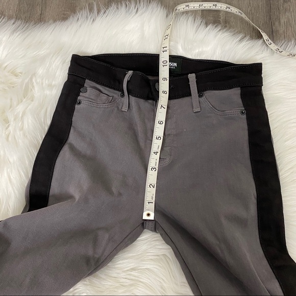 Hudson Nico Super Skinny Mid-Rise Cropped Jeans Gray Sz 26 - Picture 8 of 9